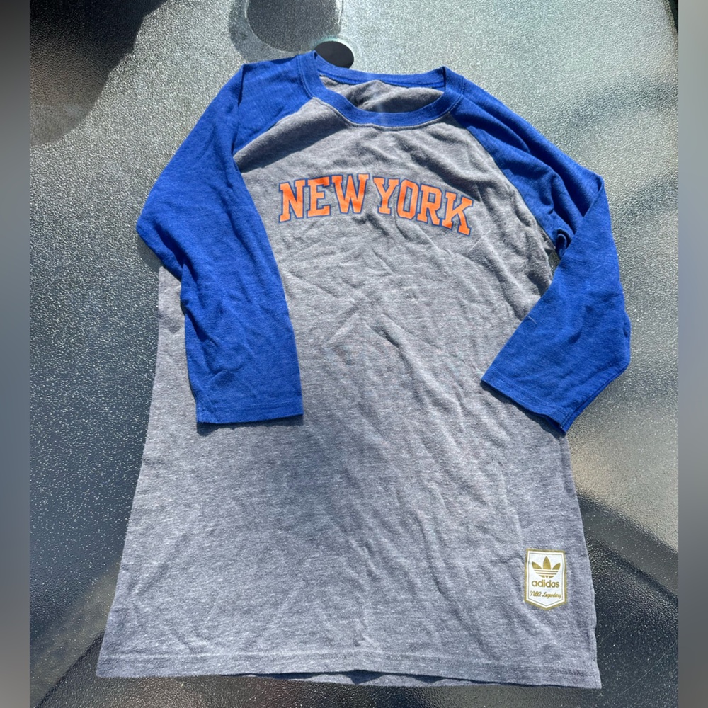 Adidas New York Knicks 3/4 sleeve shirt